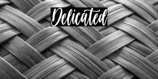 Delicated Font examples