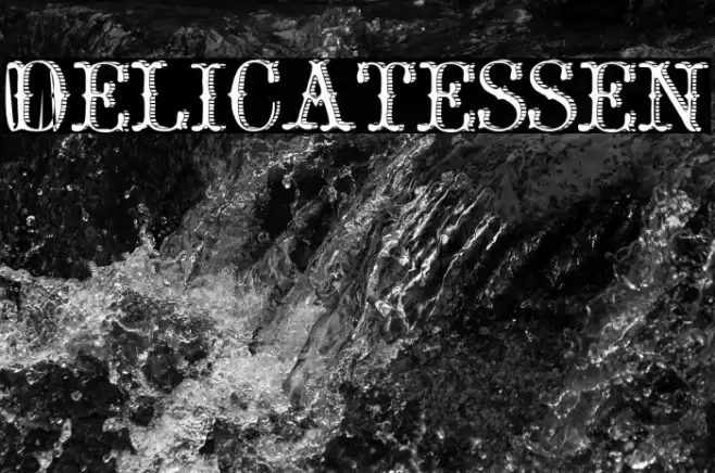 Delicatessen Font examples