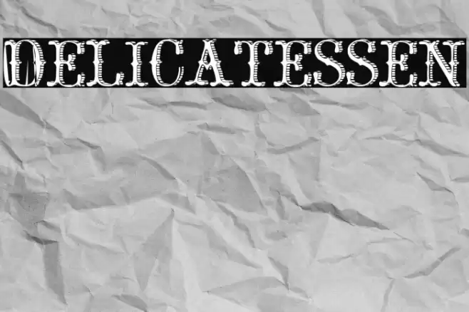 Delicatessen Font examples