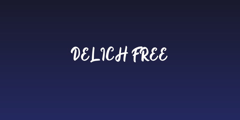 Delich FREE Social Header