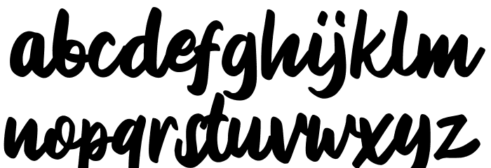 Delich FREE Font LOWERCASE