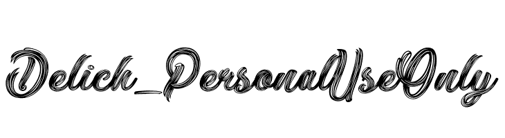 Delich_PersonalUseOnly  font caratteri gratis