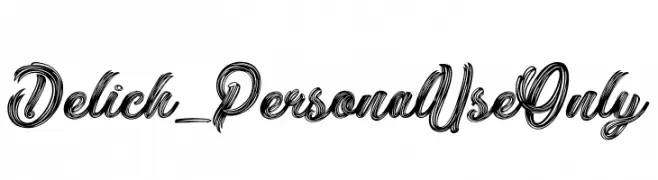 Delich_PersonalUseOnly  baixar fontes gratis