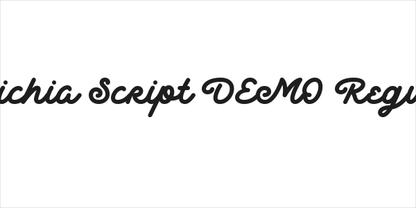 Delichia Script DEMO Regular Logo