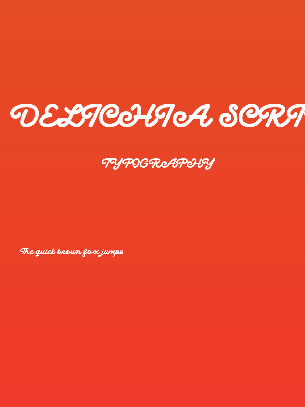 Delichia Script DEMO Regular Poster