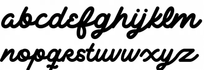 Delichia Script DEMO Regular Шрифта строчной