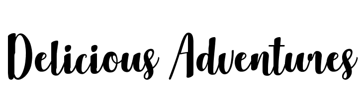 Delicious Adventures  नि: शुल्क फ़ॉन्ट्स डाउनलोड