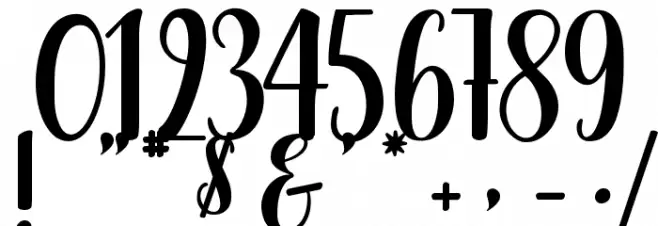 Delicious Adventures Font OTHER CHARS