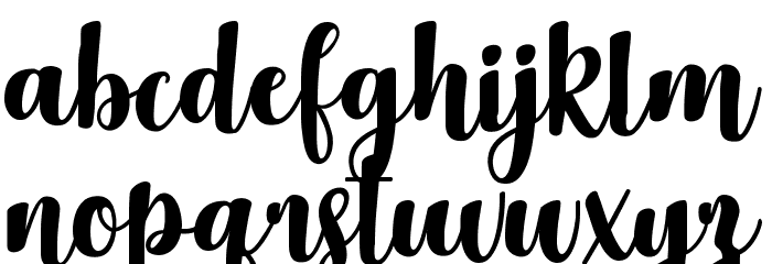 Delicious Adventures Font LOWERCASE