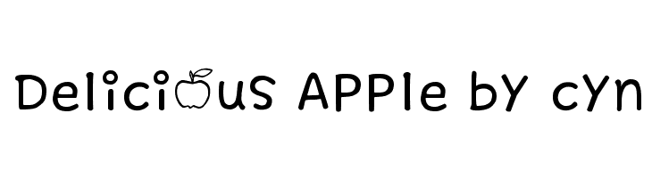 Delicious Apple by cyn Font