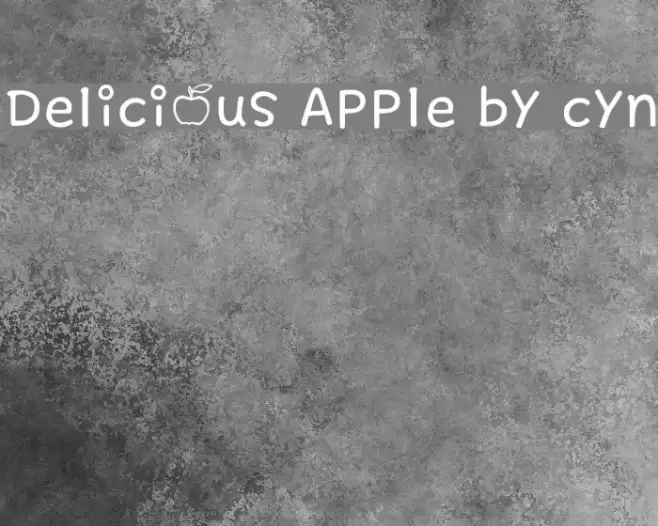Delicious Apple by cyn Font examples