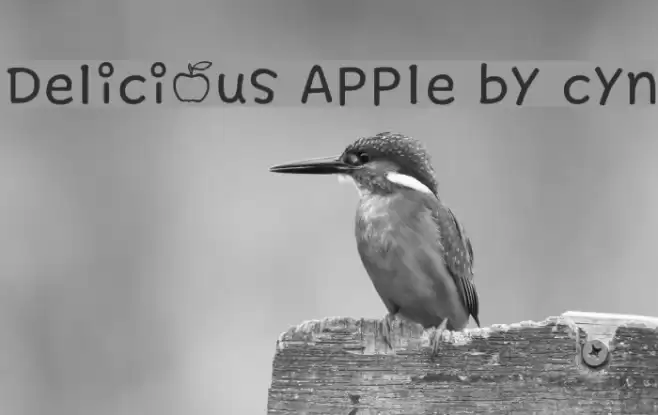 Delicious Apple by cyn Font examples