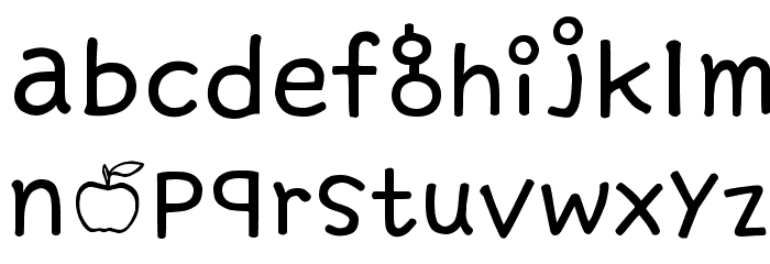 Delicious Apple by cyn Font LOWERCASE
