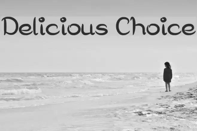 Delicious Choice Font examples