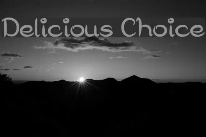 Delicious Choice Font examples