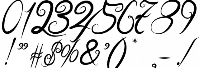 Delicious Curls Bold Font OTHER CHARS