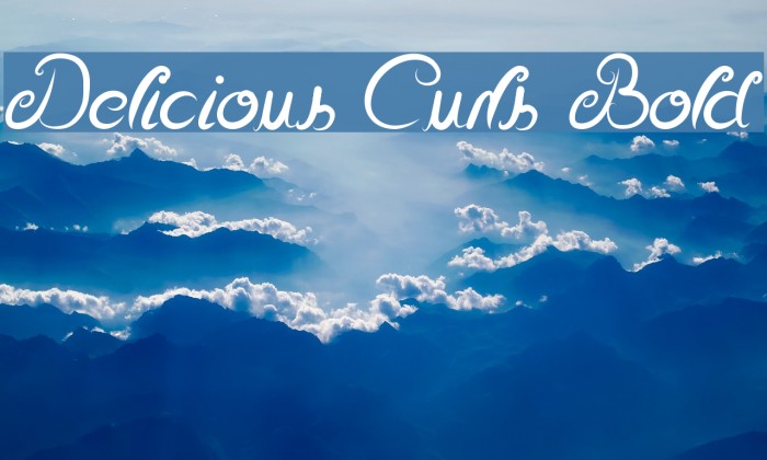 Delicious Curls Bold Font examples