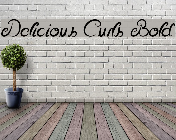 Delicious Curls Bold Font examples