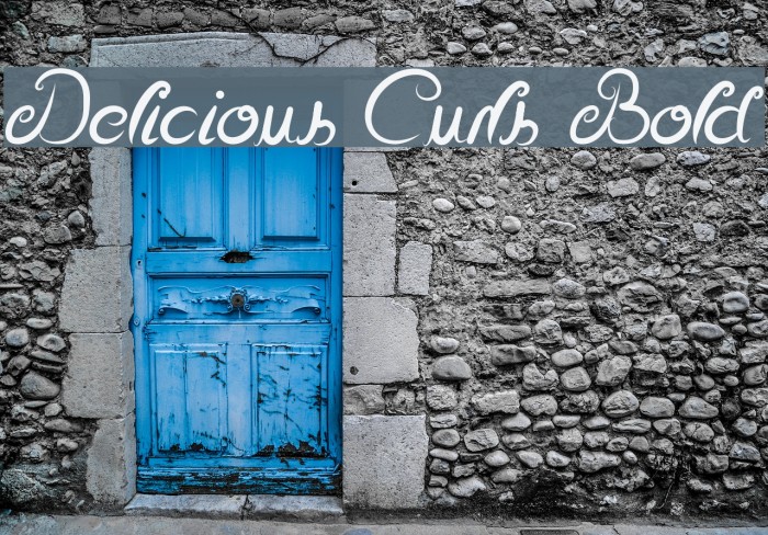 Delicious Curls Bold Font examples