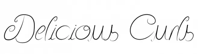 Delicious Curls  لخطوط تنزيل