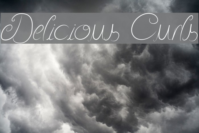 Delicious Curls Font examples