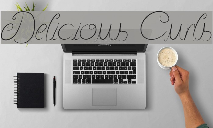 Delicious Curls Font examples