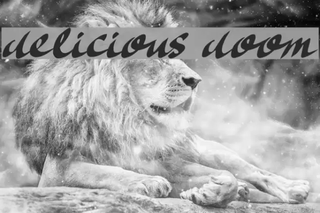 Delicious Doom Font examples