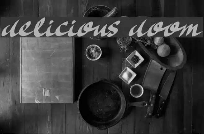 Delicious Doom Font examples