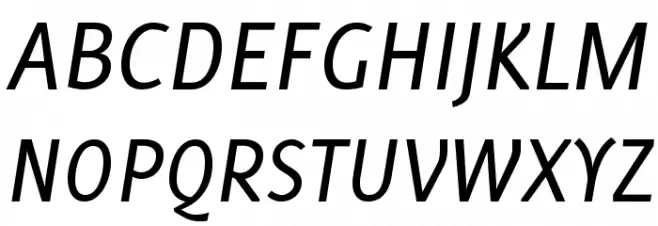 Delicious-Italic Schriftart Groß