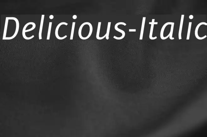Delicious-Italic Example 2