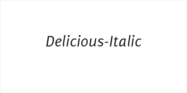 Delicious-Italic Logo