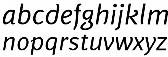 Delicious-Italic Fuentes MINÚSCULAS