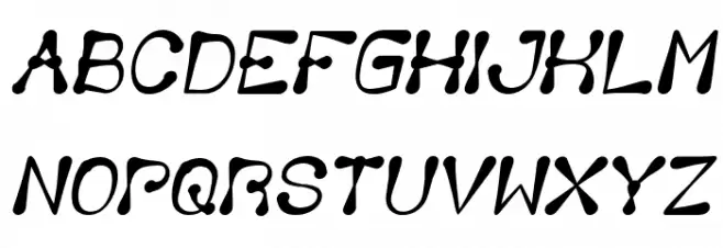 Delicious Ketchup Bold Italic フォント 大文字