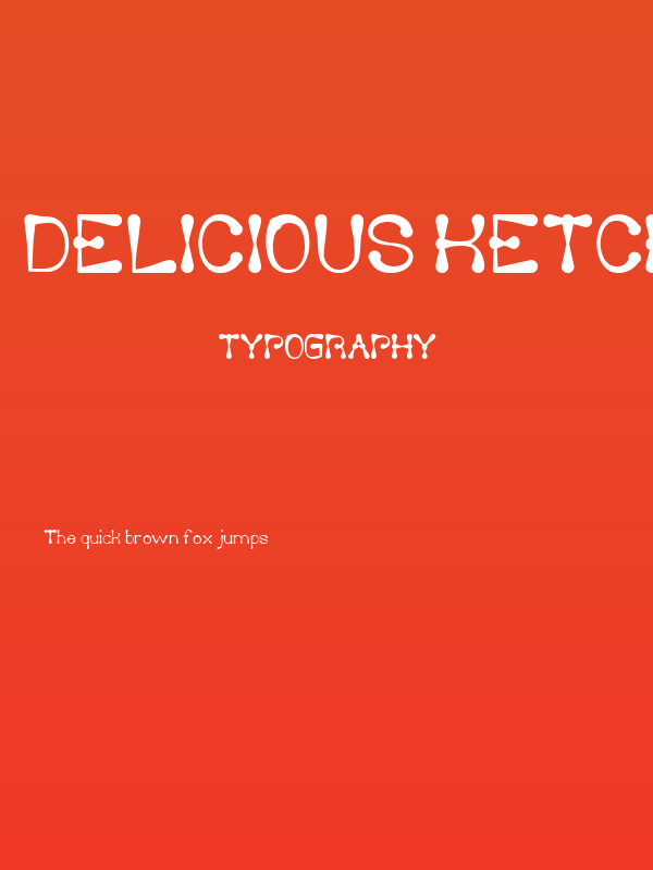 Delicious Ketchup Bold Poster