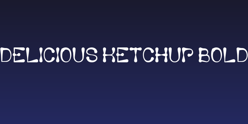 Delicious Ketchup Bold Social Header