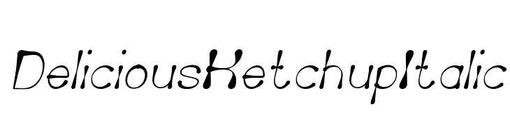 Delicious Ketchup Italic  フリーフォントのダウンロード