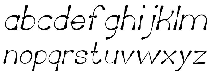 Delicious Ketchup Italic Font LOWERCASE