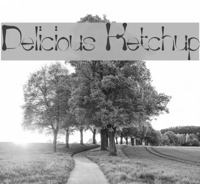 Delicious Ketchup Font examples