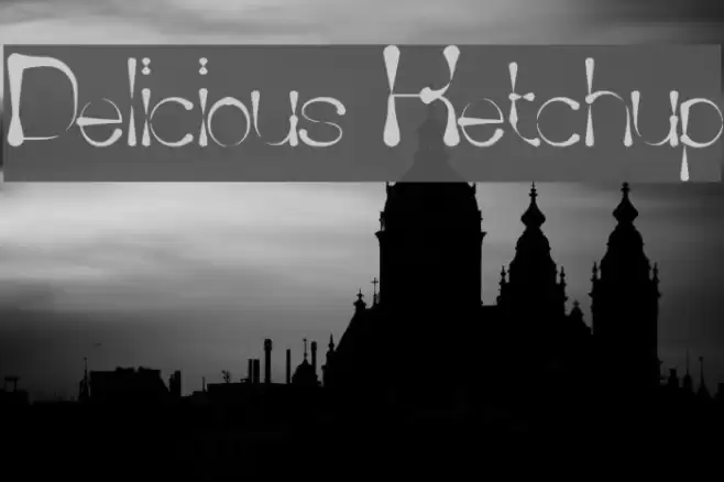 Delicious Ketchup Font examples