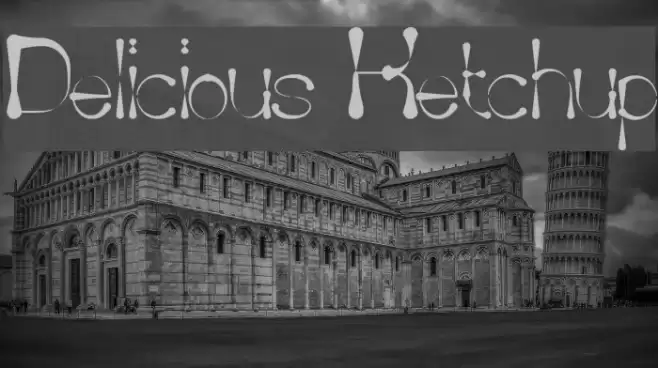 Delicious Ketchup Font examples