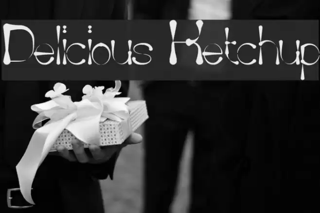 Delicious Ketchup Font examples