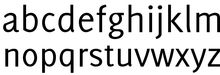 Delicious-Roman Font LOWERCASE