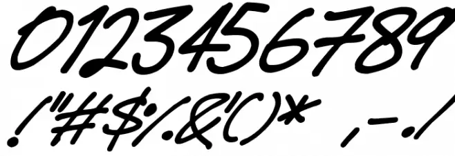 Delicious Scrawl Italic Font Alte caractere