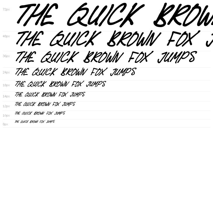 Delicious Scrawl Italic Waterfall