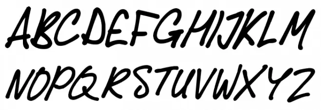 Delicious Scrawl Schriftart Groß