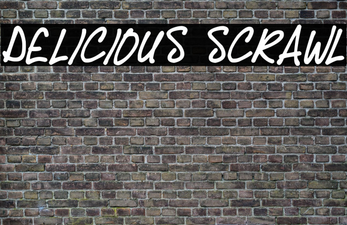 Delicious Scrawl Font examples
