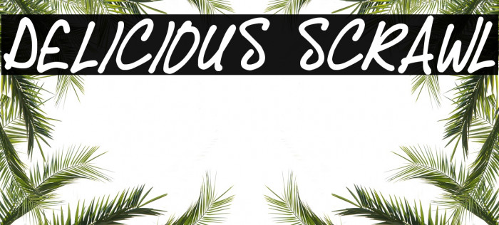 Delicious Scrawl Font examples