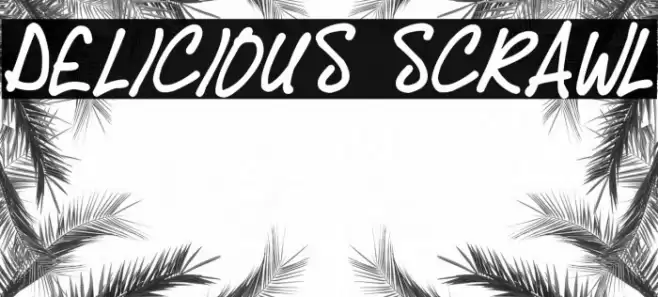 Delicious Scrawl Caratteri examples