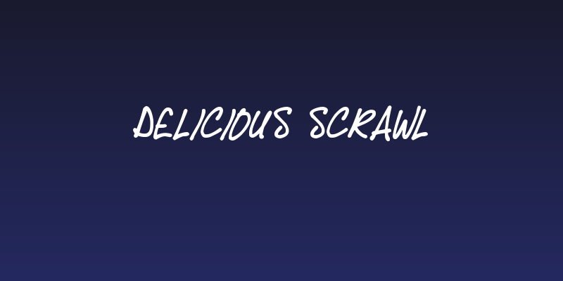 Delicious Scrawl Social Header