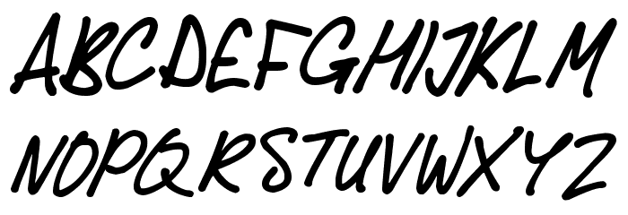 Delicious Scrawl Font LOWERCASE